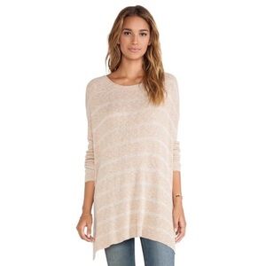 Free People Shipping News Ballet Sweater Tunic High Low Slouchy Knit Neutral S
